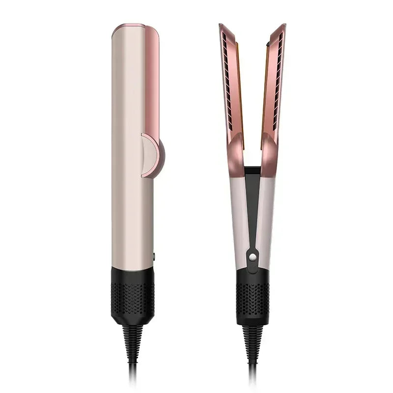 **Alisador y Secador de Cabello 2 en 1 con Iones Negativos – Herramienta Profesional de Estilizado para Todo Tipo de Cabello, Calentamiento Rápido