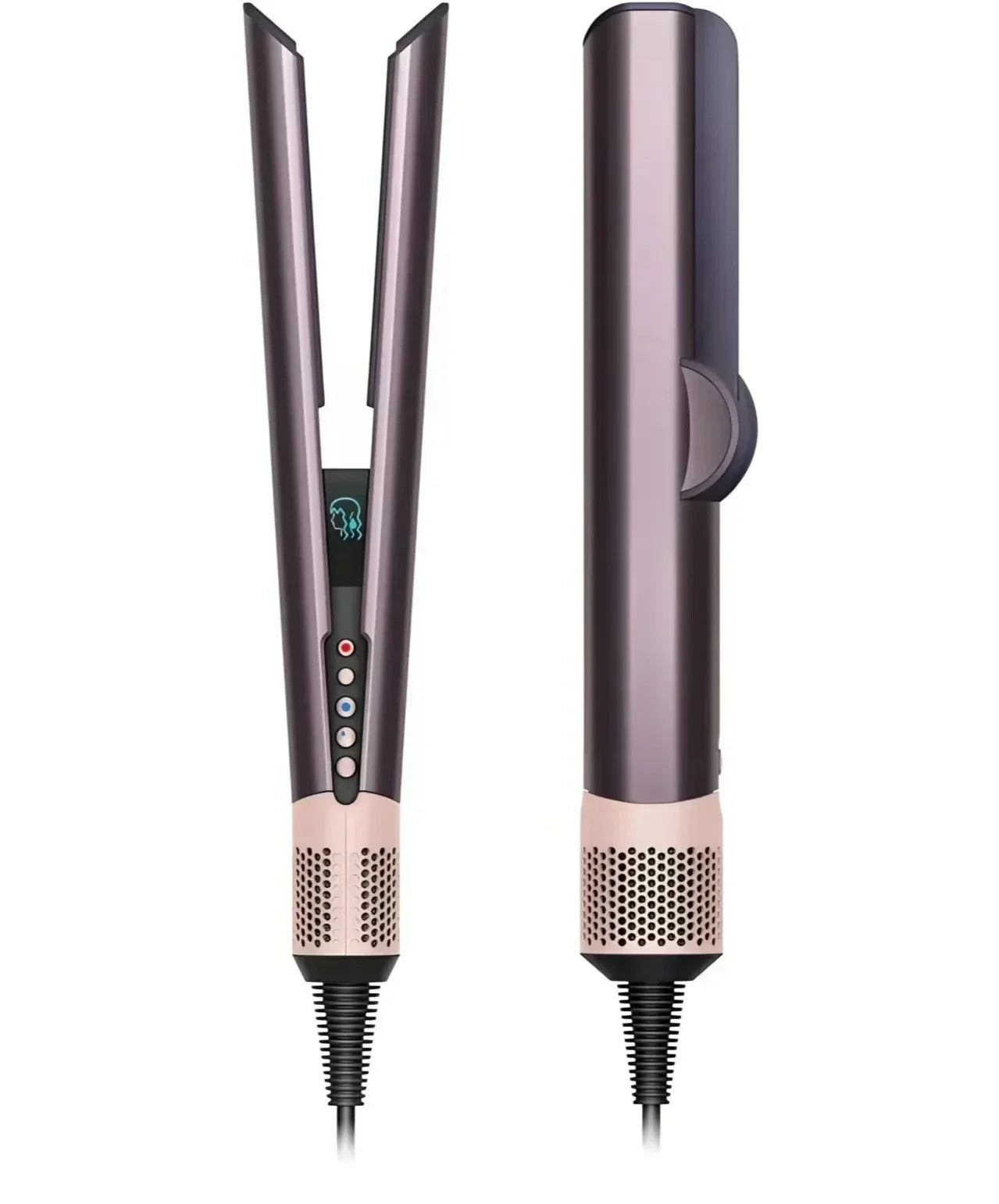 **Alisador y Secador de Cabello 2 en 1 con Iones Negativos – Herramienta Profesional de Estilizado para Todo Tipo de Cabello, Calentamiento Rápido